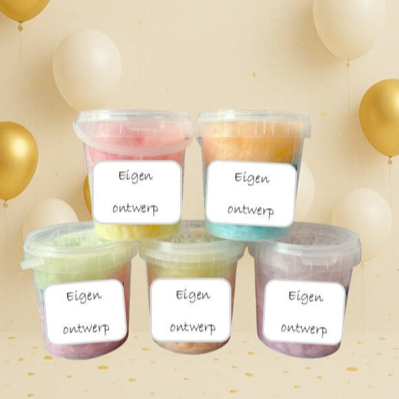 Suikerspin emmertjes eigen ontwerp
