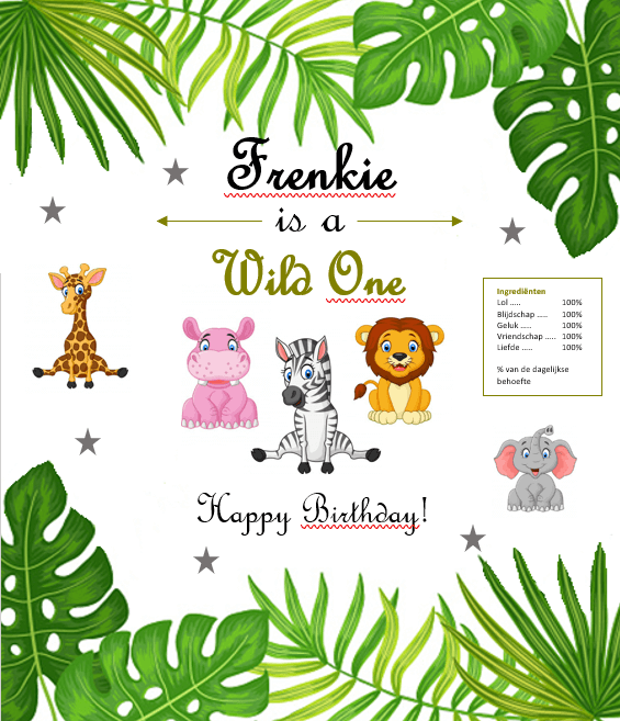 Wikkel voor dreumeskoek populaire thema´s - Printable