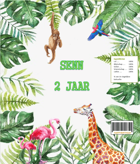 Wikkel voor dreumeskoek populaire thema´s - Printable