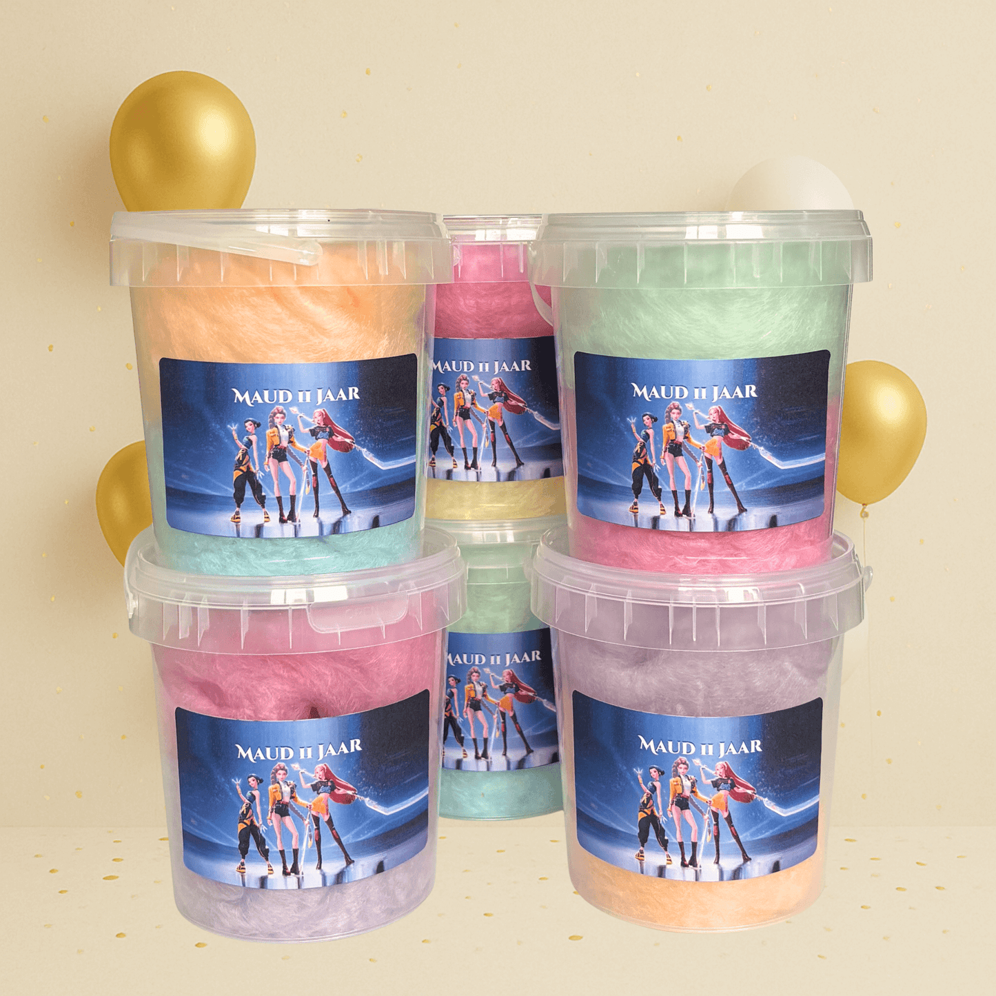 Suikerspin emmertjes populaire thema's