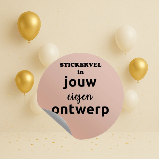 Stickervel eigen ontwerp