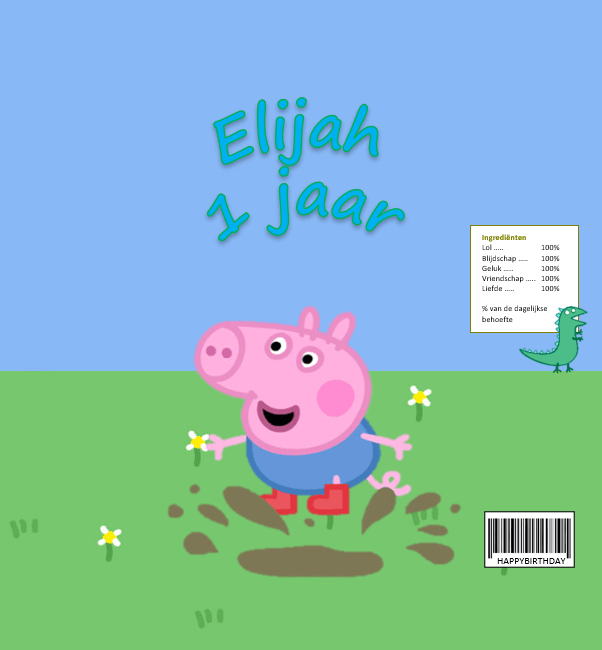 Wikkel voor dreumeskoek populaire thema´s - Printable