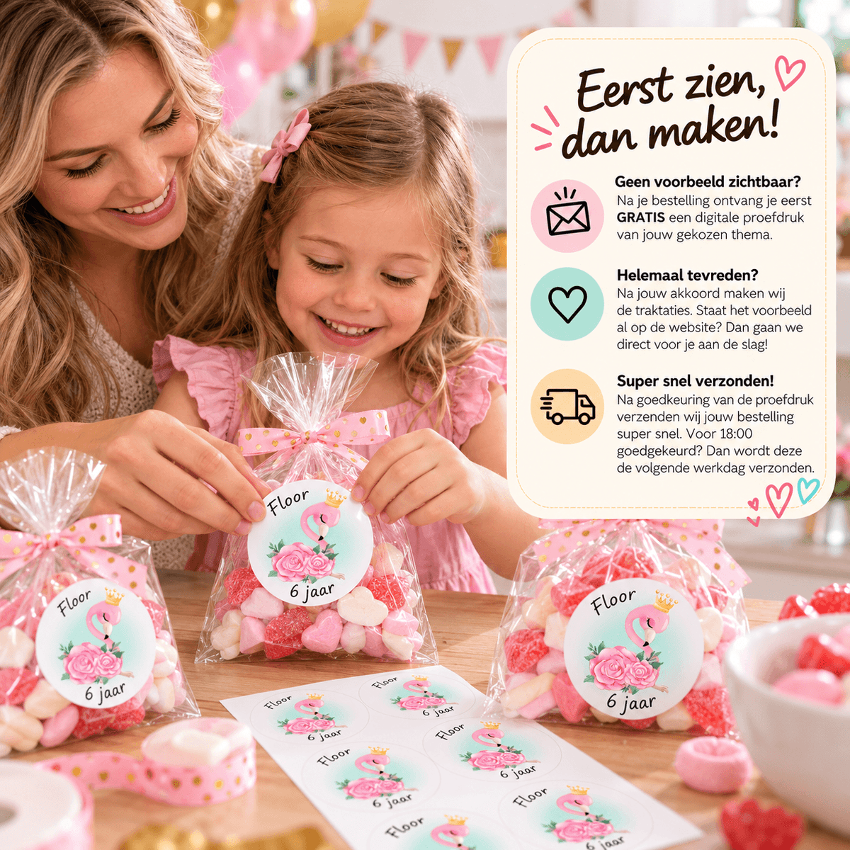 Stickervel populaire thema's