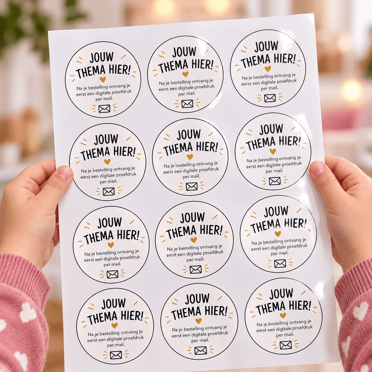 Stickervel populaire thema's