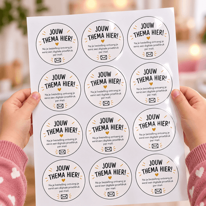 Stickervel populaire thema's