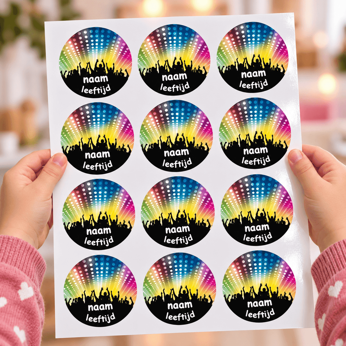Stickervel populaire thema's