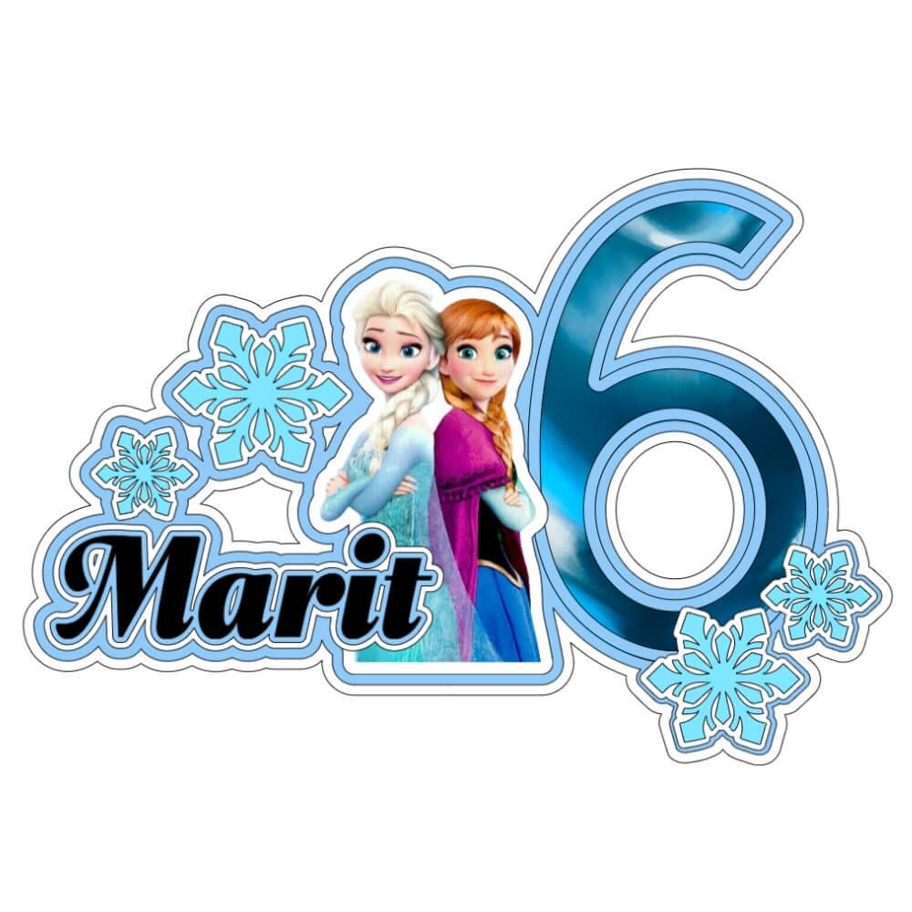 Gepersonaliseerde taarttopper alle thema's