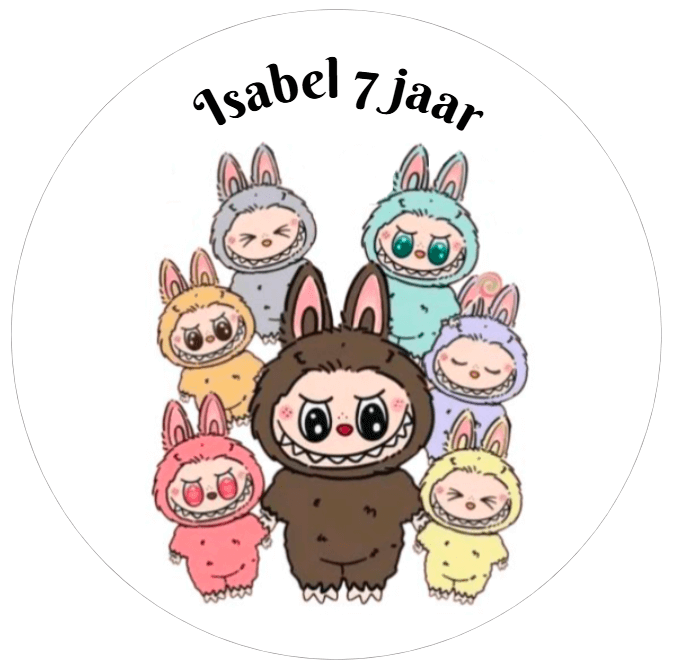 Stickervel populaire thema's