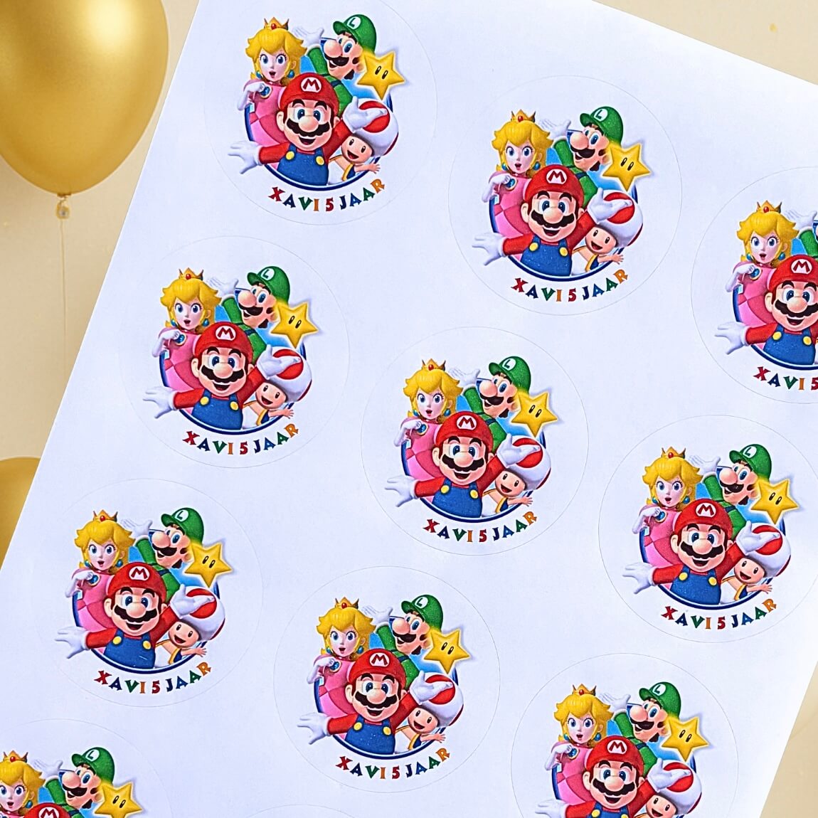 Stickervel populaire thema's