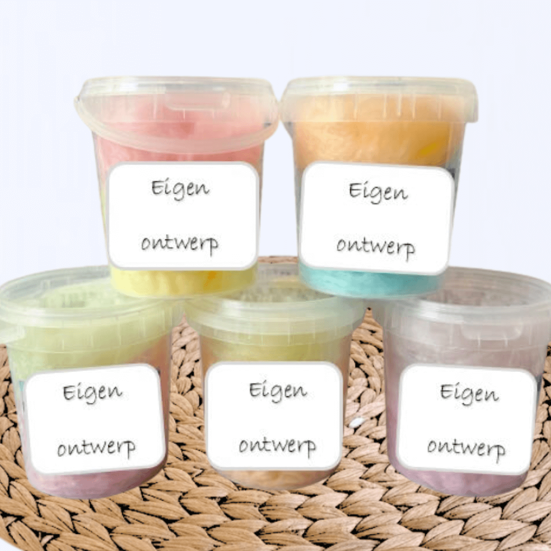 Suikerspin emmertjes eigen ontwerp