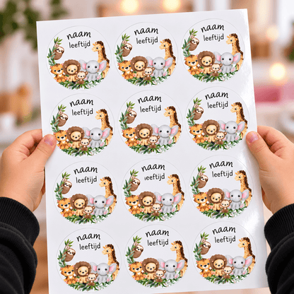 Stickervel populaire thema's