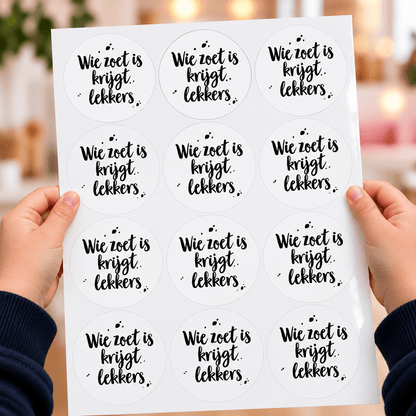 Stickervel populaire thema's